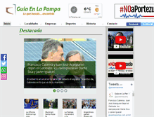 Tablet Screenshot of guiaenlapampa.com.ar